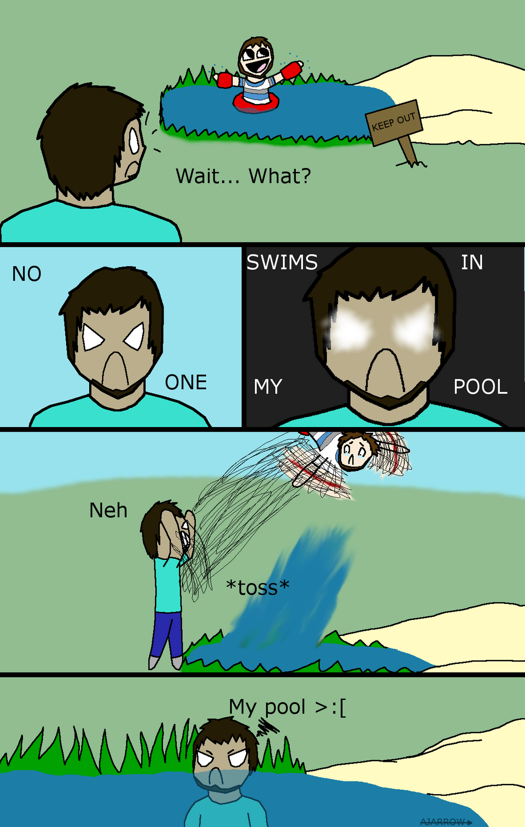 Don't Swim In Herobrine's Pool by Arrowwolf19 on DeviantArt