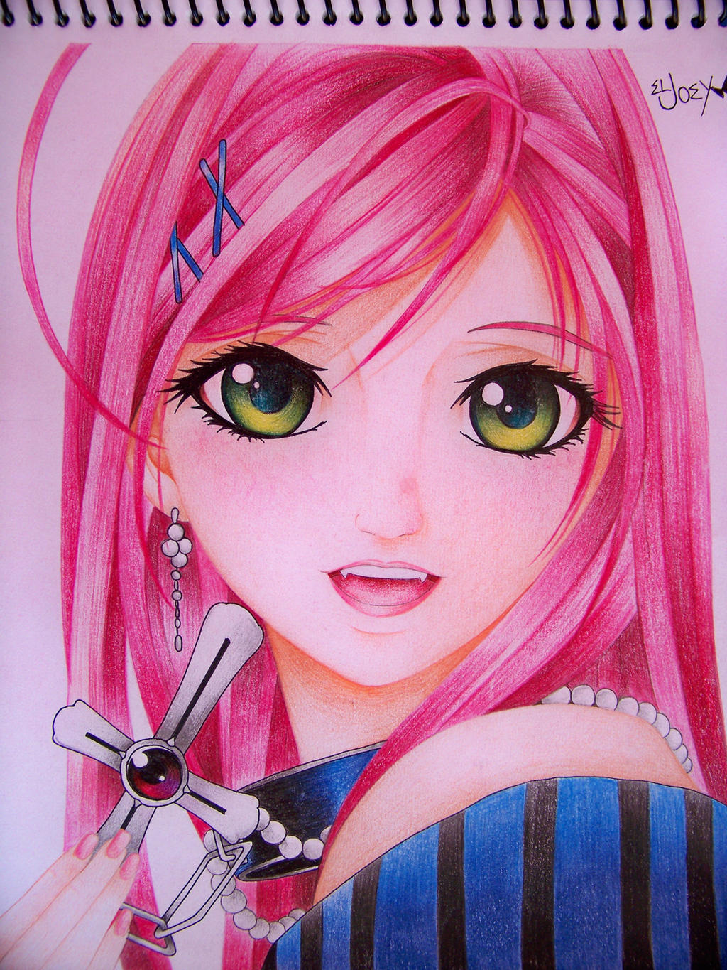 Anime Drawing Colored Pencil