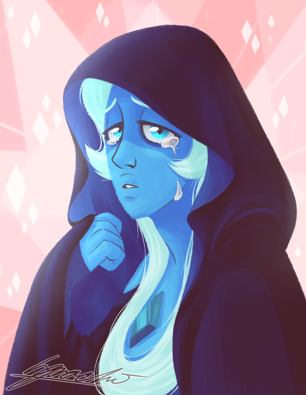 I really like Blue Diamond’s design! This is made out of a really old sketch I did a while ago. Thought it was about time to finish it!