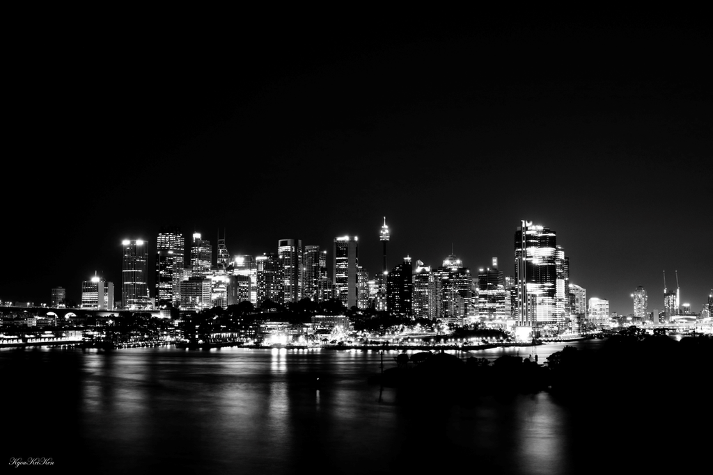 Cityscape At Sydney - Black And White Version by KyouKeiKen on DeviantArt