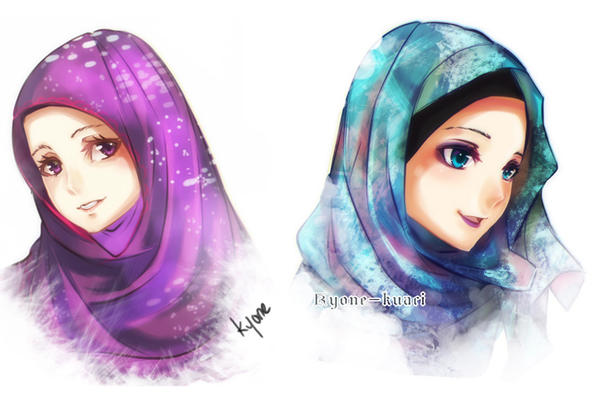  Hijab Girls by Kyone Kuaci on DeviantArt