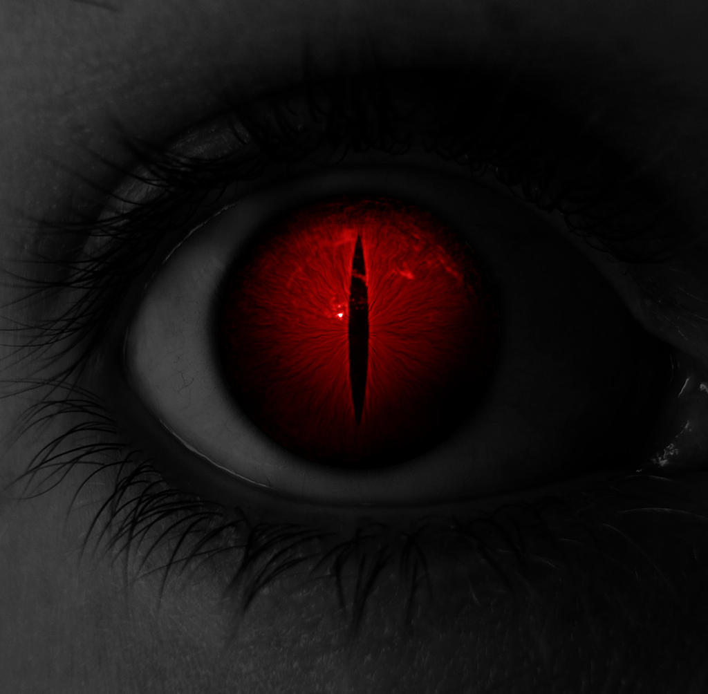 Top 104+ Images red eyes in pictures evil Latest