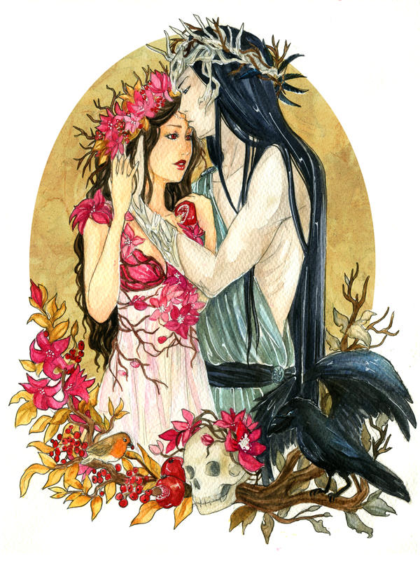 - COMMISSION - Persephone and Hades by ooneithoo on DeviantArt Persephone And Hades Anime