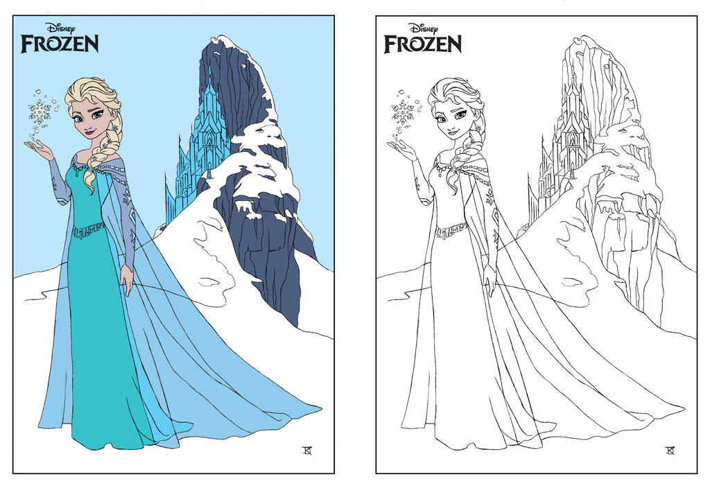 Disney Frozen ELSA coloring page by Dvythmsky on DeviantArt