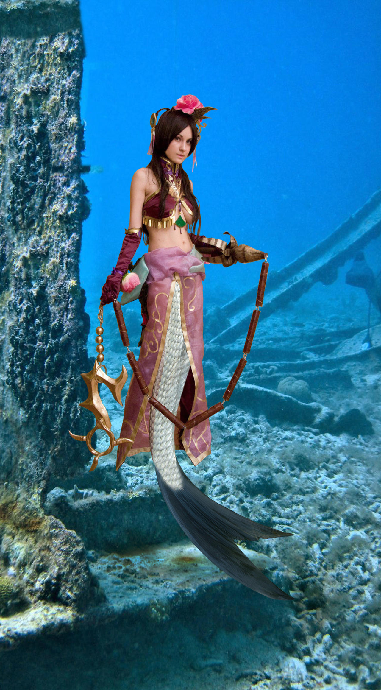 mermaid tf the new life of Diao-chan by tsilver on DeviantArt
