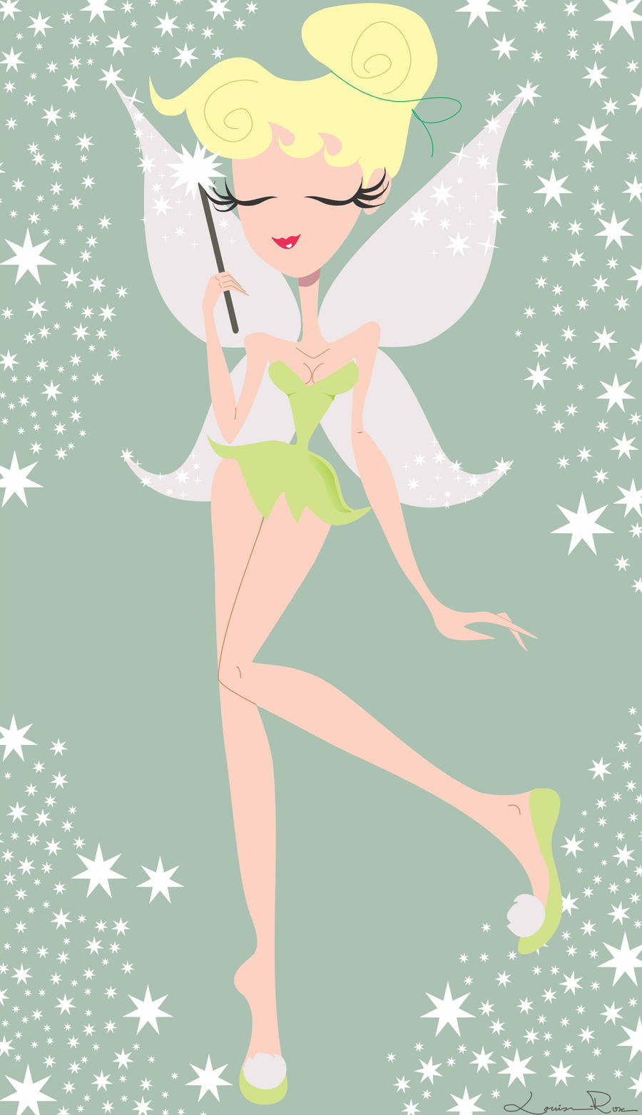 Pin Up Tinkerbell by Louise-Rosa on DeviantArt