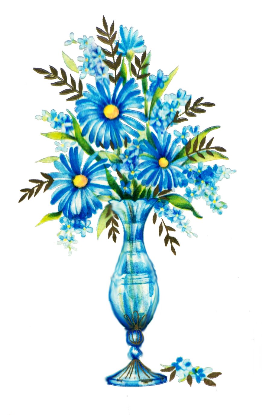 Blue flowers by jinifur on DeviantArt