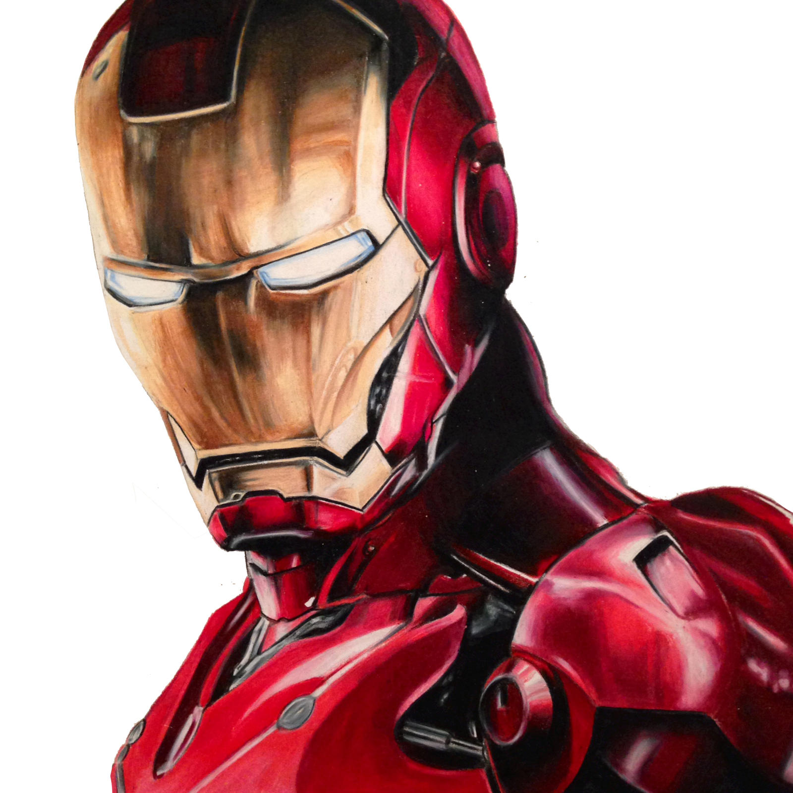 Iron Man Colored Pencil by ImNotKenny on DeviantArt