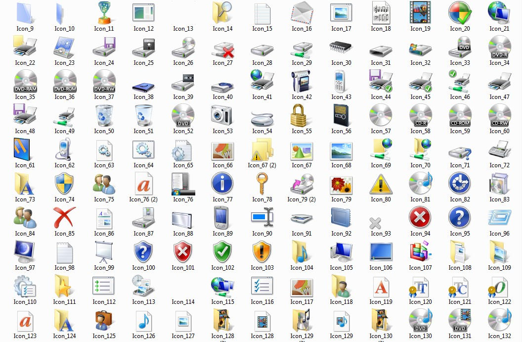 Windows 7 icon theme