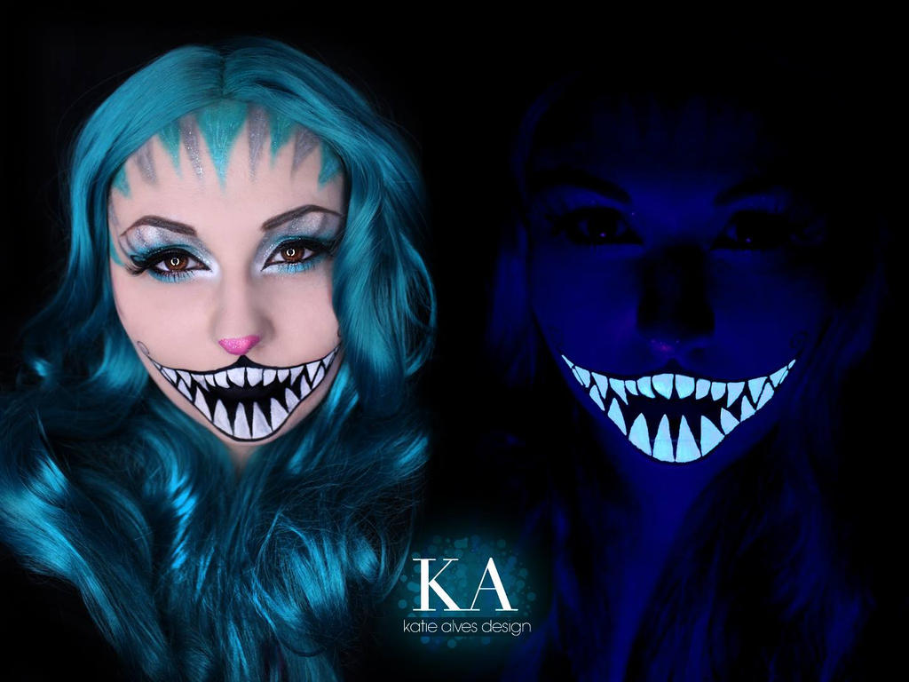 Black Light Cheshire Cat Makeup W Tutorial By KatieAlves On DeviantArt