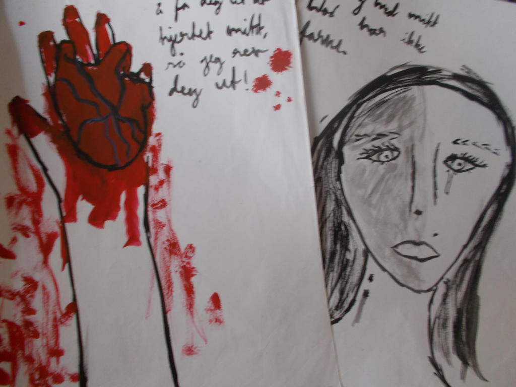 Creepy Drawings of an Depressed 11 year old girl.. by