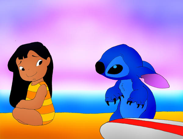 Lilo And Stitch Holding Hands