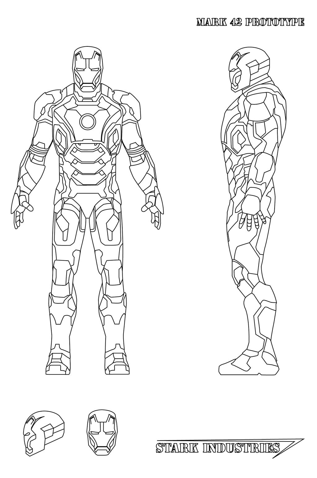 Iron Man Mark 7 Pages Coloring Pages