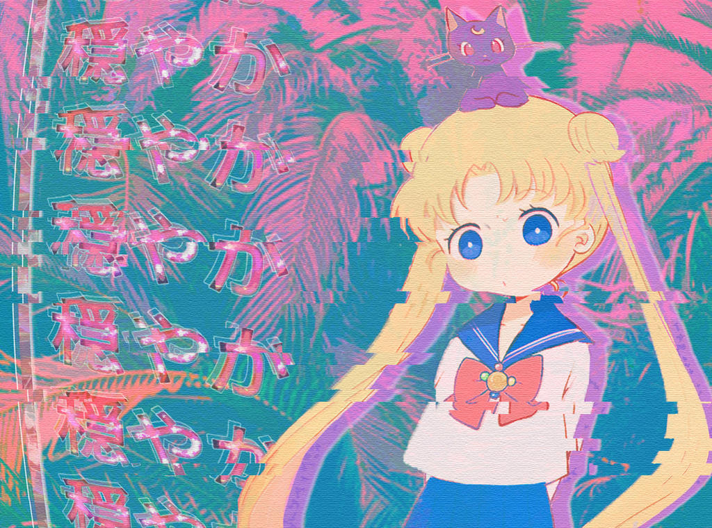 Sailor Moon Vaporwave by Nekoow on DeviantArt