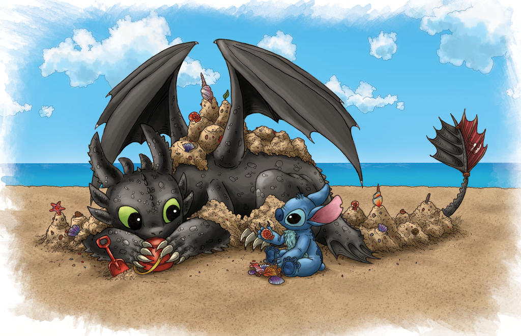  Toothless  and Stitch  Commission by BritAndBran on DeviantArt