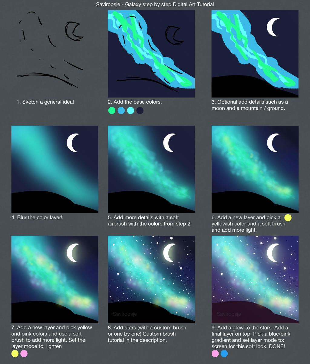 All 99+ Images how to make a galaxy background Latest