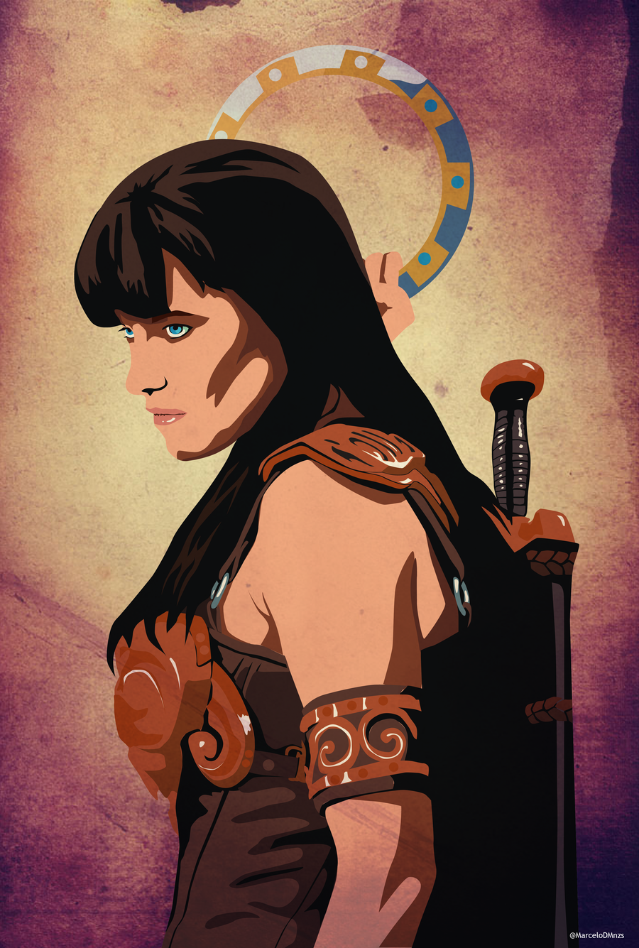 Xena, The Princess Warrior Vintage by MarceloDZN on DeviantArt