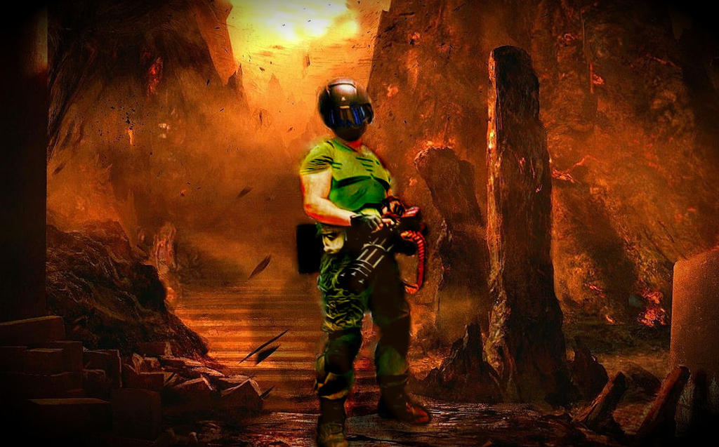 Doom marine cosplay: welcome to hell by DoomGuy141 on DeviantArt