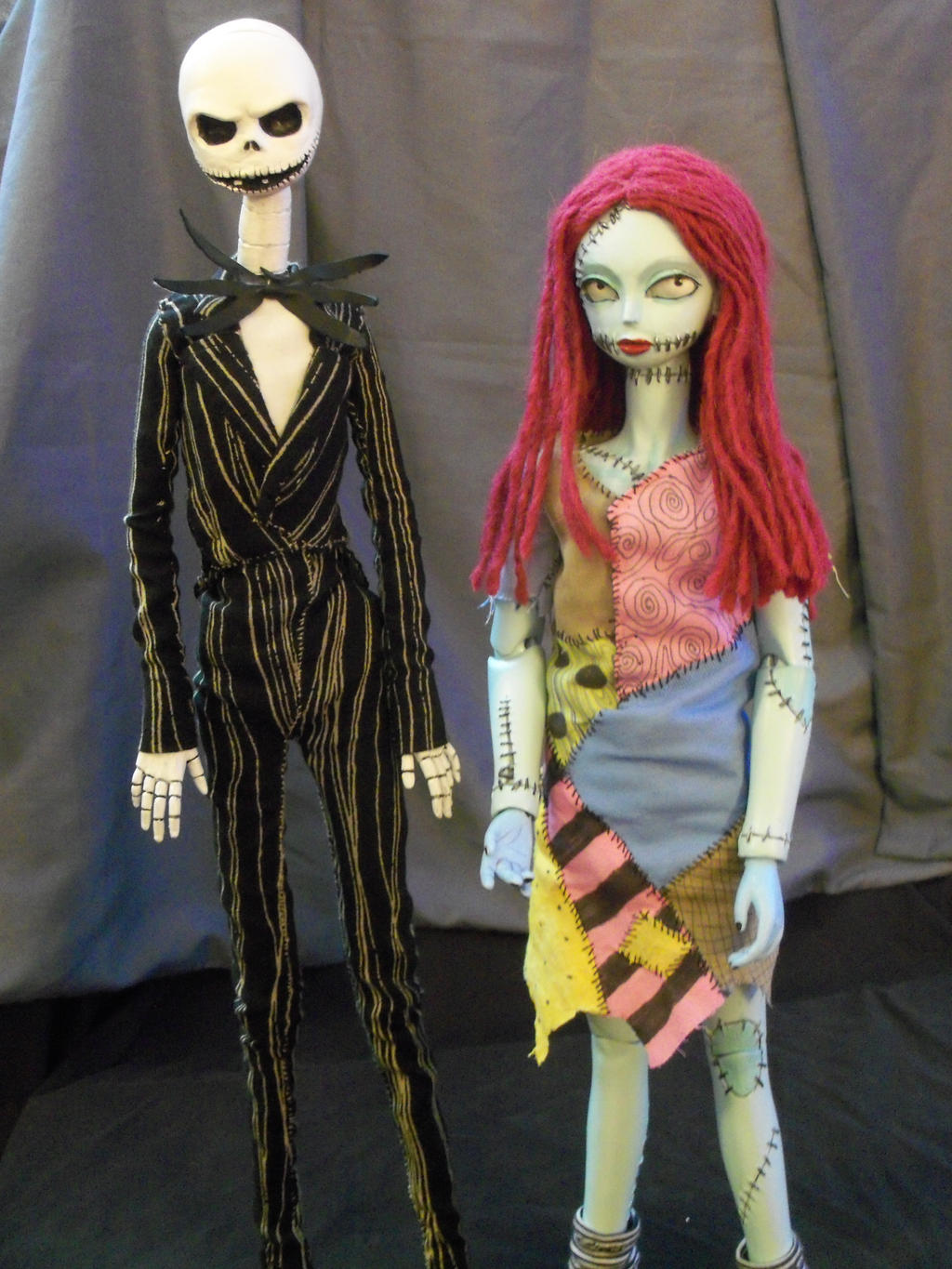 FOR SALE: Jack and Sally BJD pair by mourningwake-press on DeviantArt
