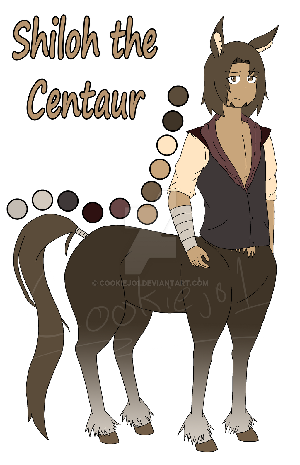 Monster Oc Shiloh The Centaur Reference Sheet By