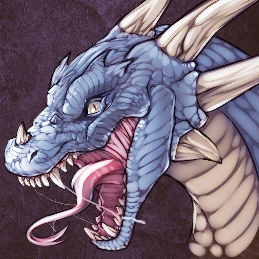 Dragon Head Colored by DawnieDA on DeviantArt
