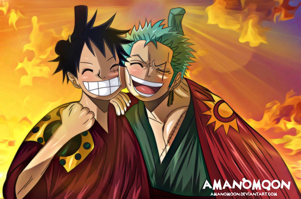 One Piece Chapter 912 Luffy Zoro Reunite Colors by ...