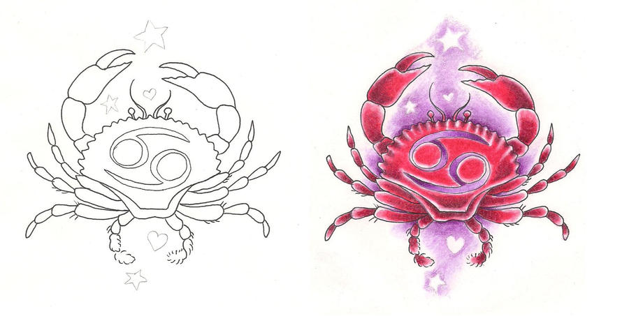 Freebies Tattoo Designs Cancer Crab Girly by TattooSavage on DeviantArt