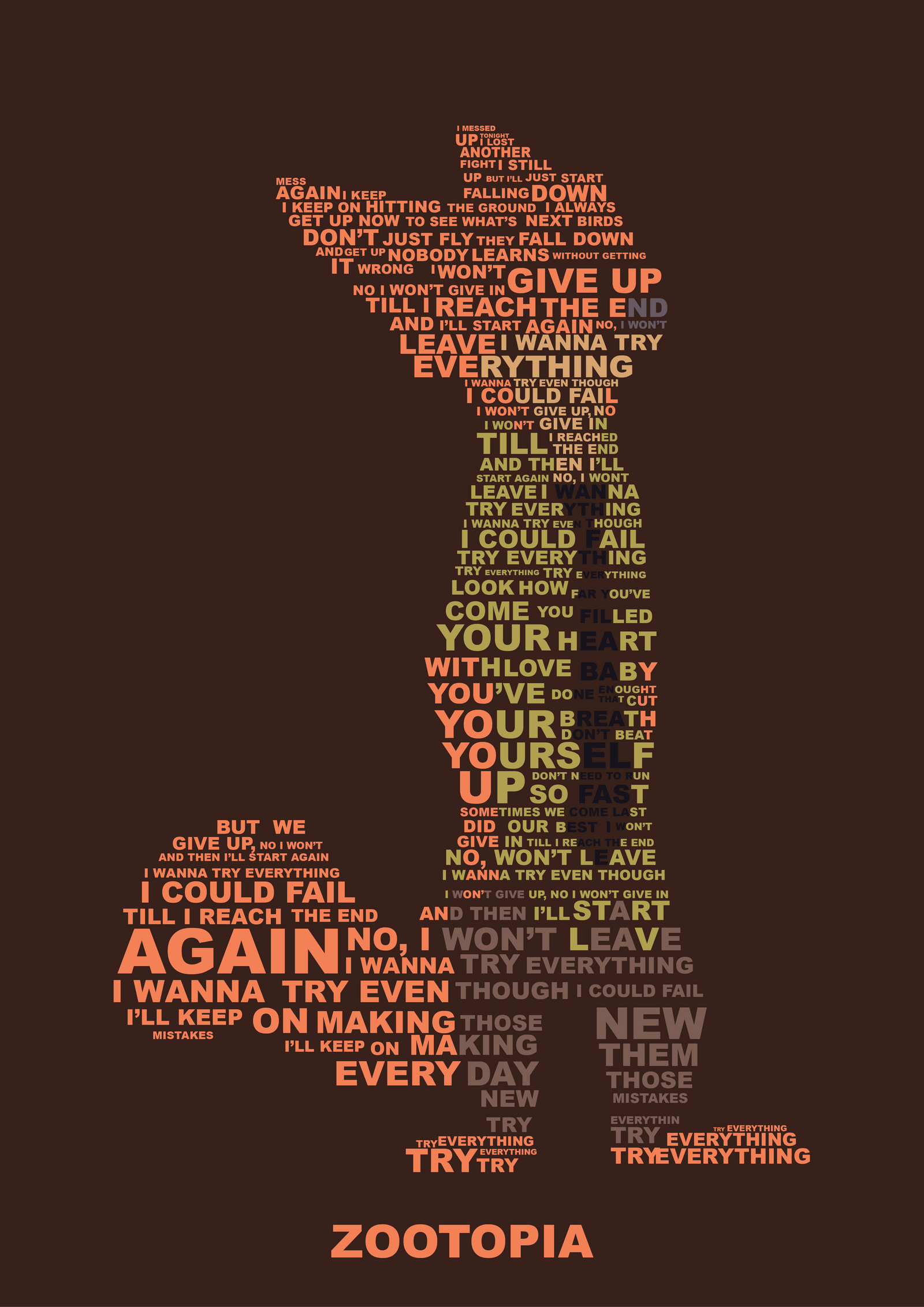 Nick Wilde - Typography Poster by SiMonk0 on DeviantArt