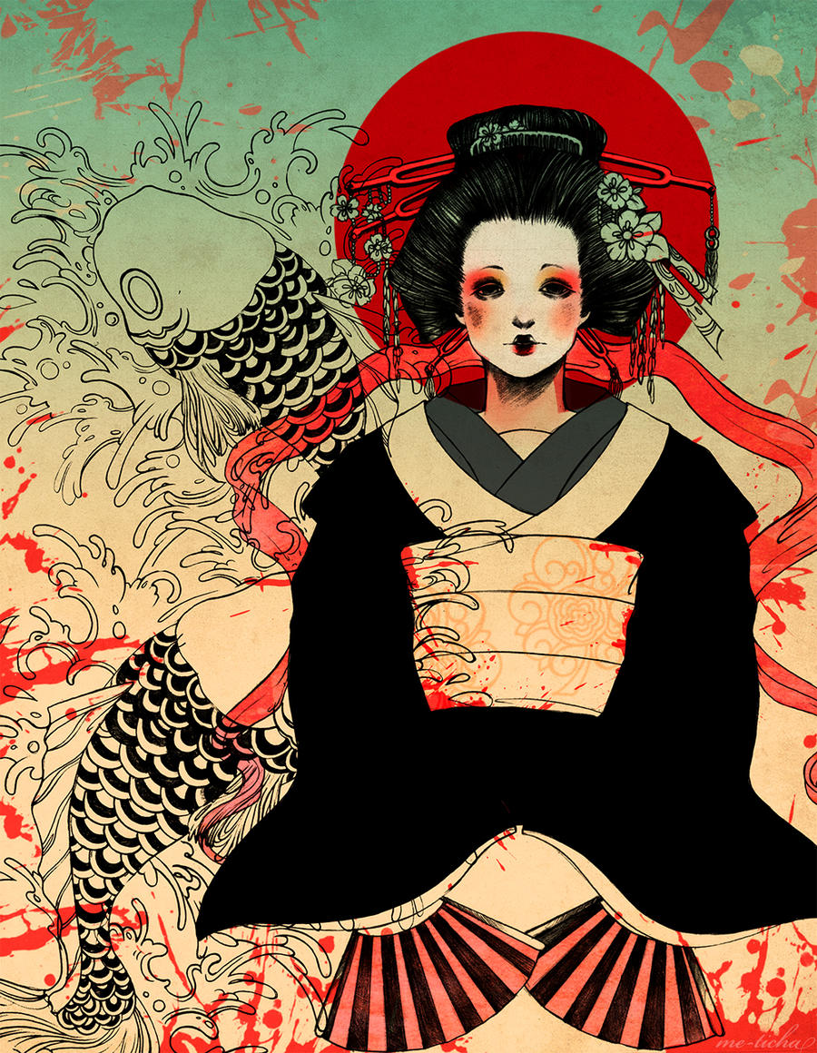 Geisha by Me-Ticha on DeviantArt