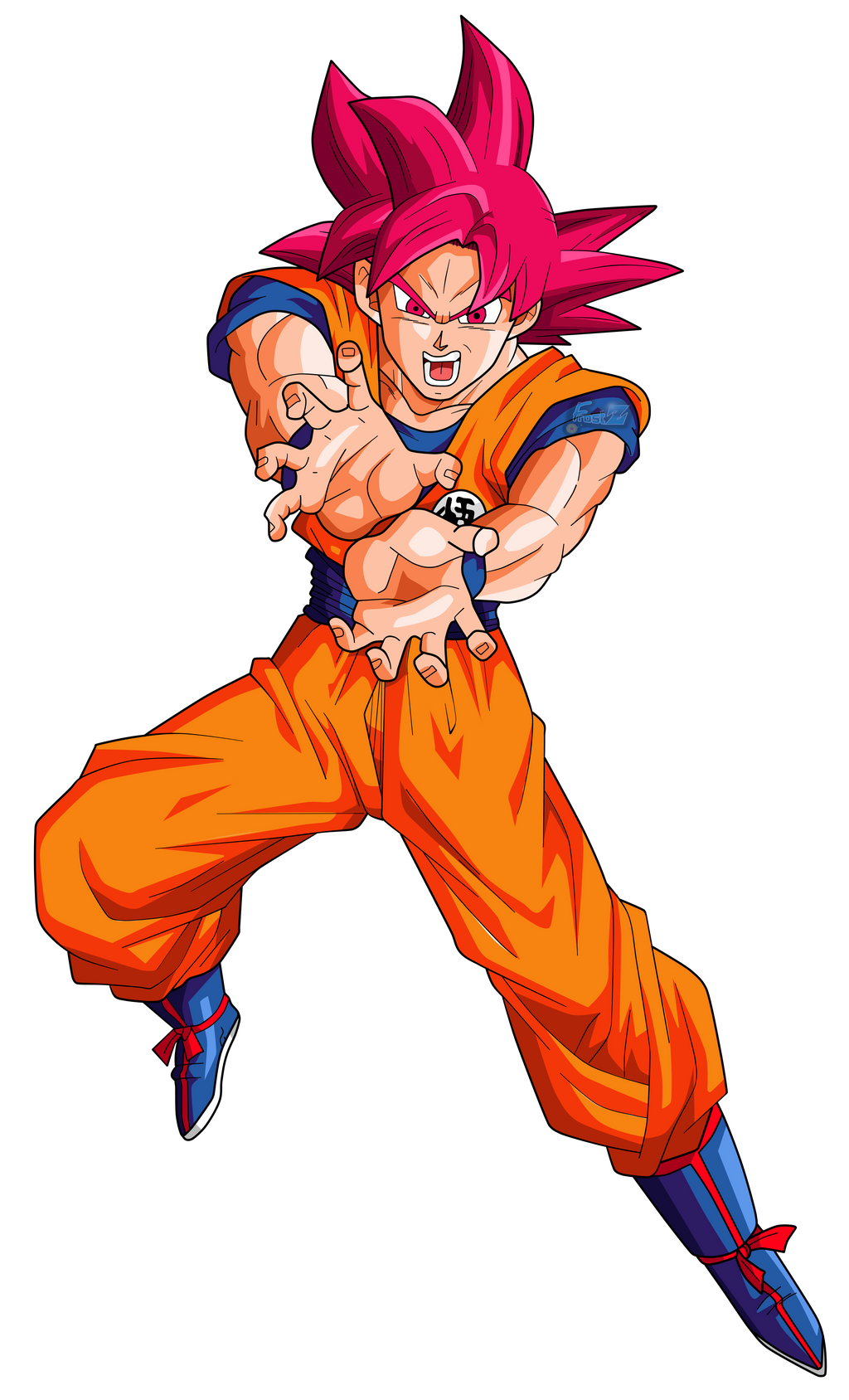 Goku Super Saiyan God by ChronoFz on DeviantArt