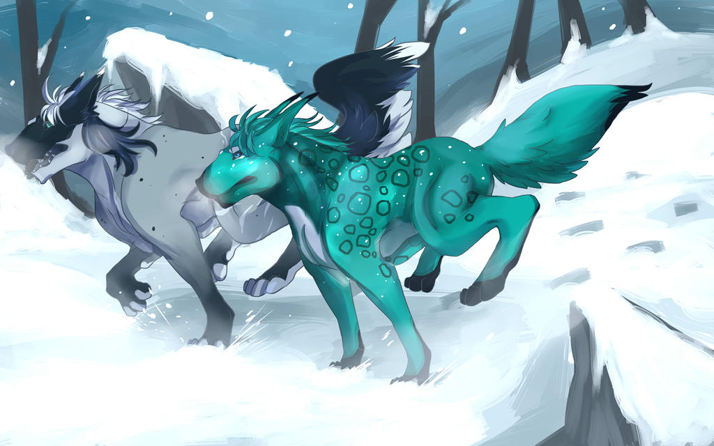 Journey through the frozen land.. by Fenris-Nocturnal