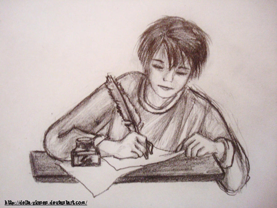 essay drawing boy