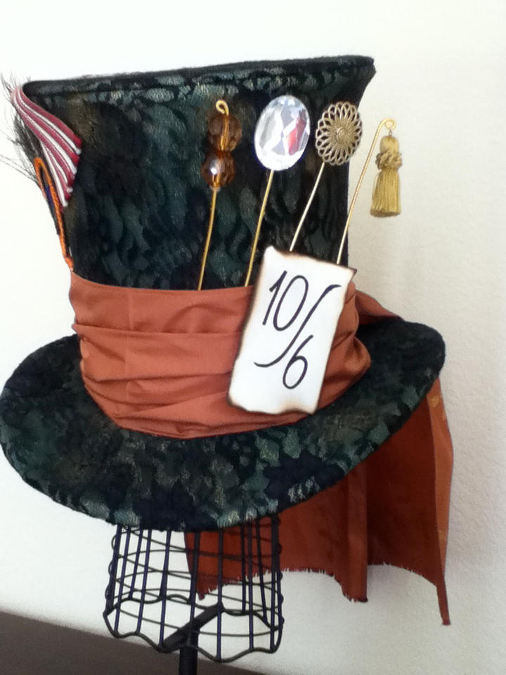 Mad Hatter Top Hat eBay by PandoraLuv on DeviantArt