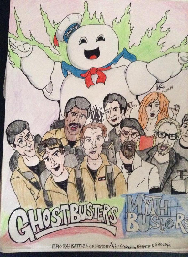 Ghostbusters VS Mythbusters ERB S4 Fan Art by lollipopstarburst on ...