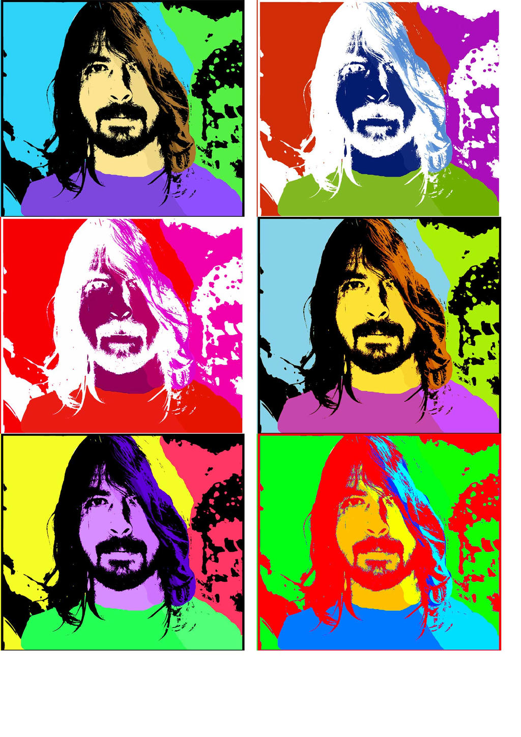 Dave Grohl pop art by ammo14 on DeviantArt