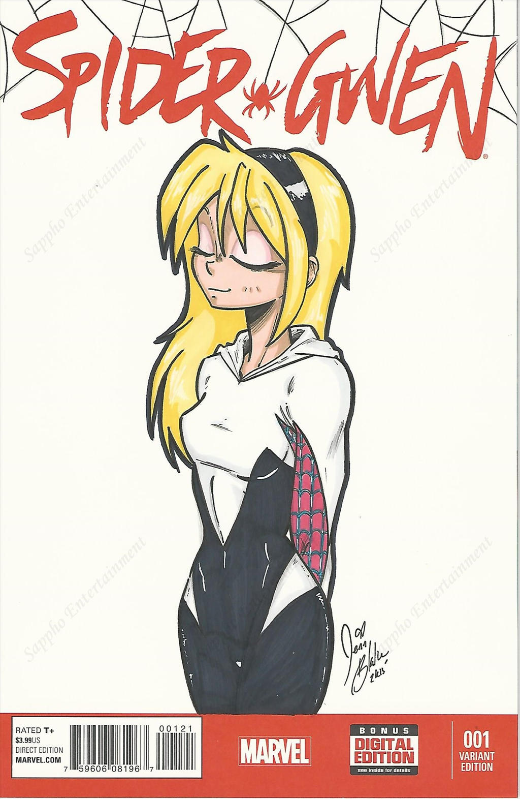 Spider-Gwen Sketch Cover By Ponygoddess On Deviantart-4456