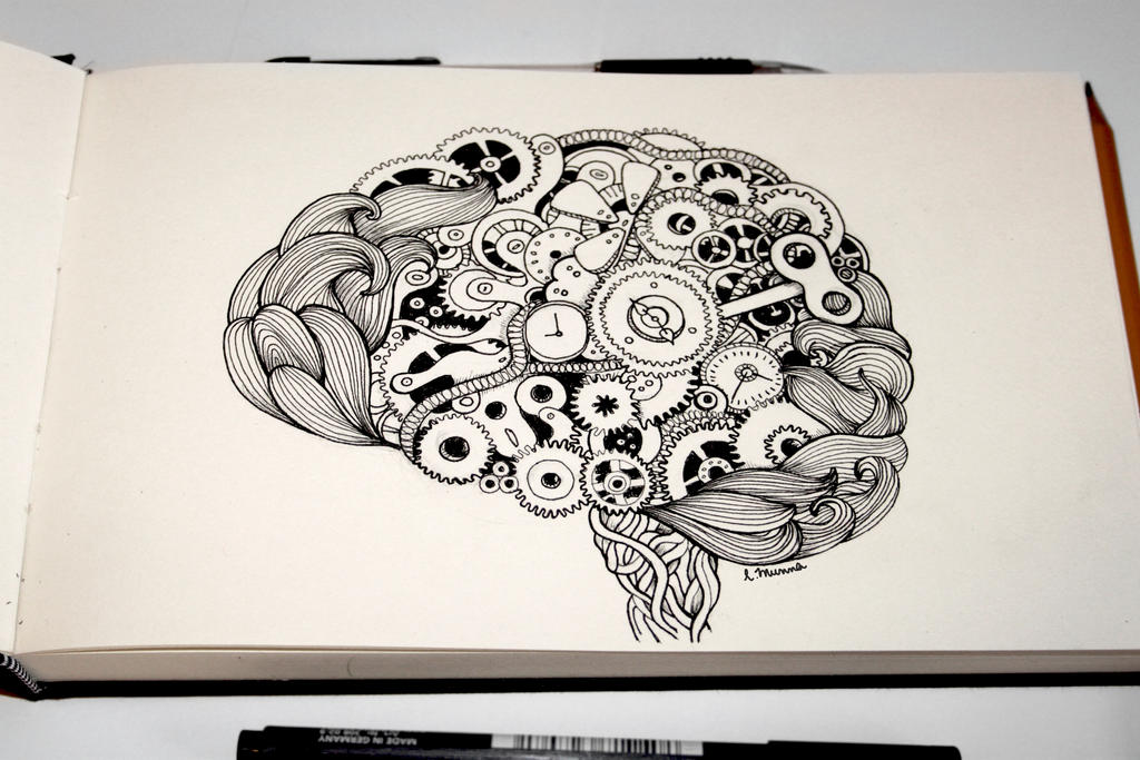 doodled brain by MunnbeL on DeviantArt