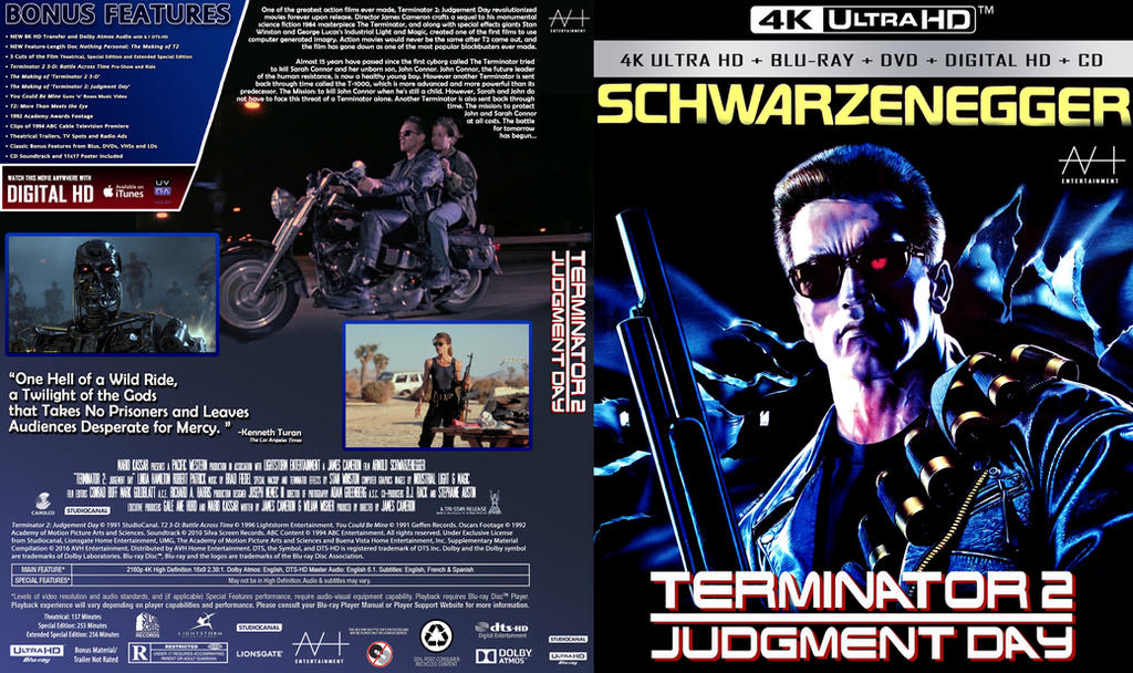 Terminator 2 Judgement Day Blu-ray by adamvanhandel on DeviantArt