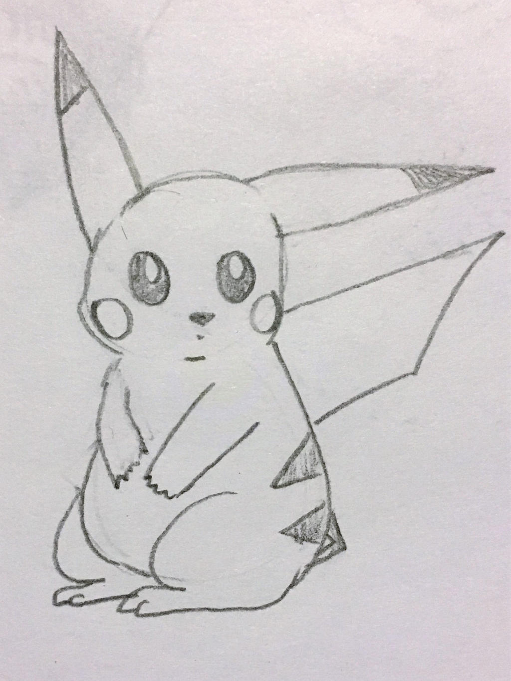 Pikachu Sketch #2 by LightningtheWolf9 on DeviantArt