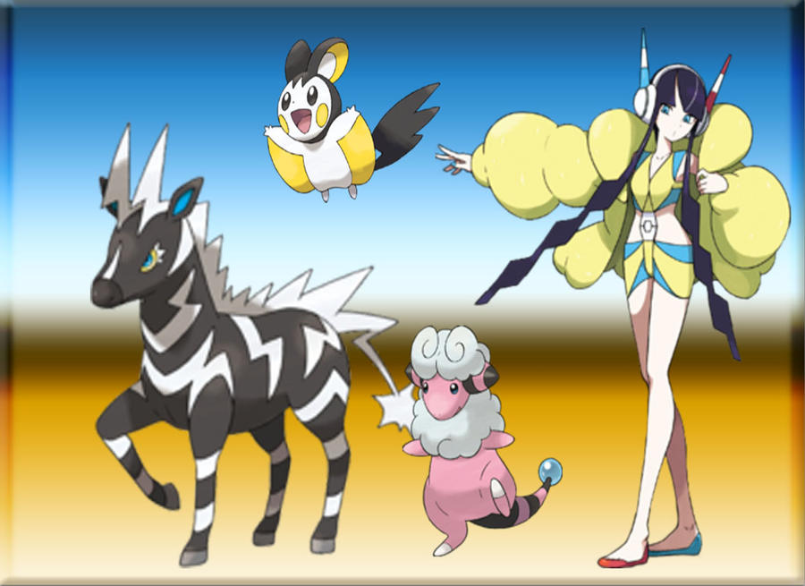 Pokemon - Gym Leader Elesa Wallpaper(made by me) by ...