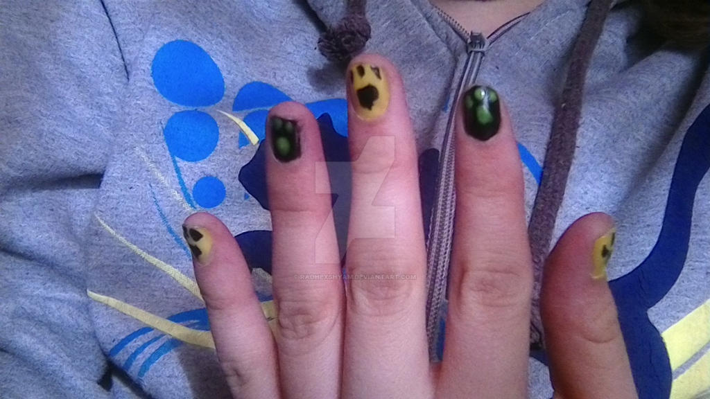 miraculous ladybug chat noir nail art