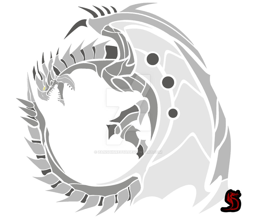 Silver Rathalos Circular Emblem by Zanshinretsu