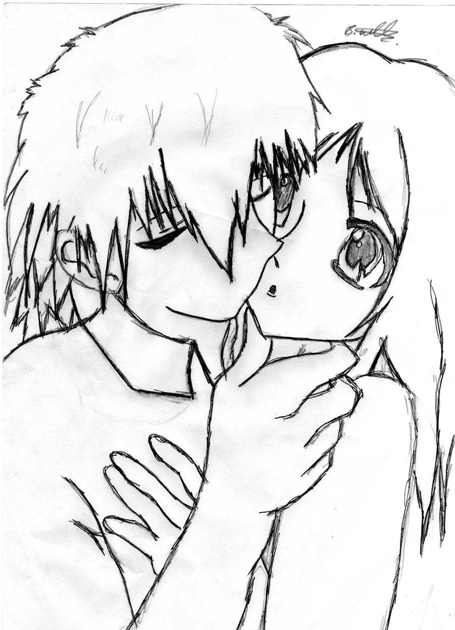 Cute anime couple by bethlovesanime on DeviantArt