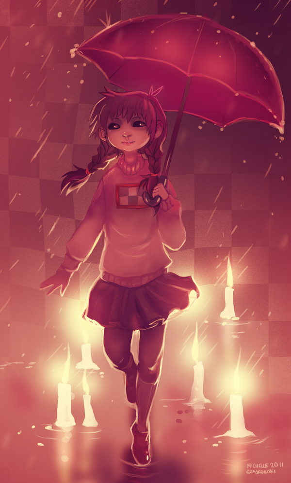 Madotsuki in the Candle World by tinypaint on DeviantArt
