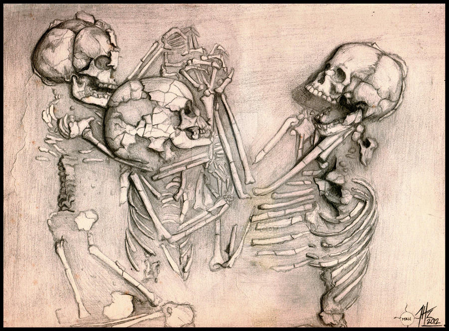 Day 14 Draw a skeleton by 7Hz on DeviantArt