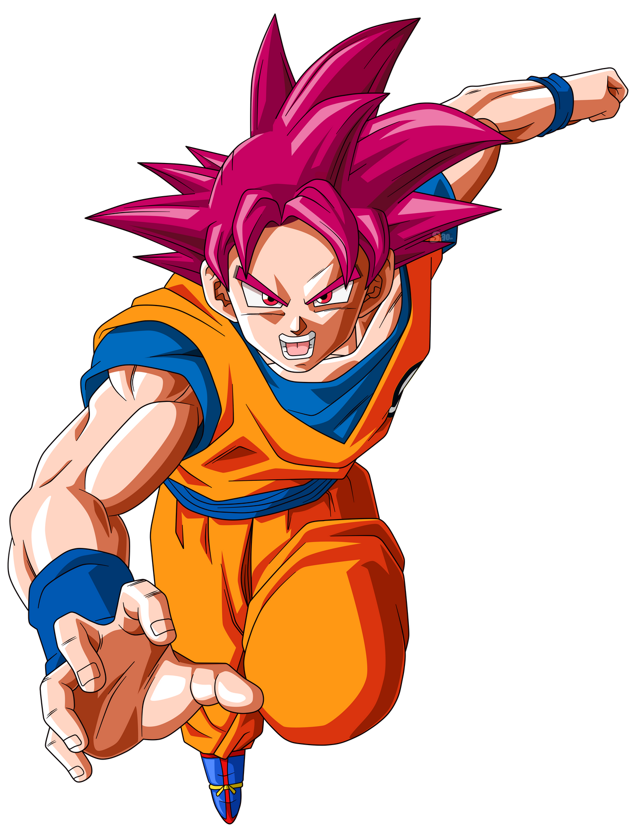 Goku Super Saiyajin Fase Dios by SaoDVD on DeviantArt
