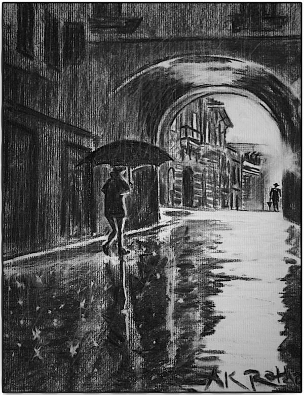 Study - Rain on the Streets of Paris and my Heart by akrathan on DeviantArt