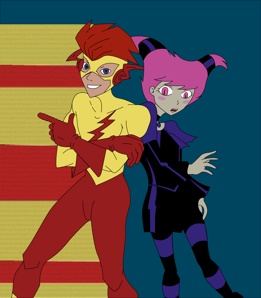 Jinx and Kid Flash by Douglas-Brightglade on DeviantArt