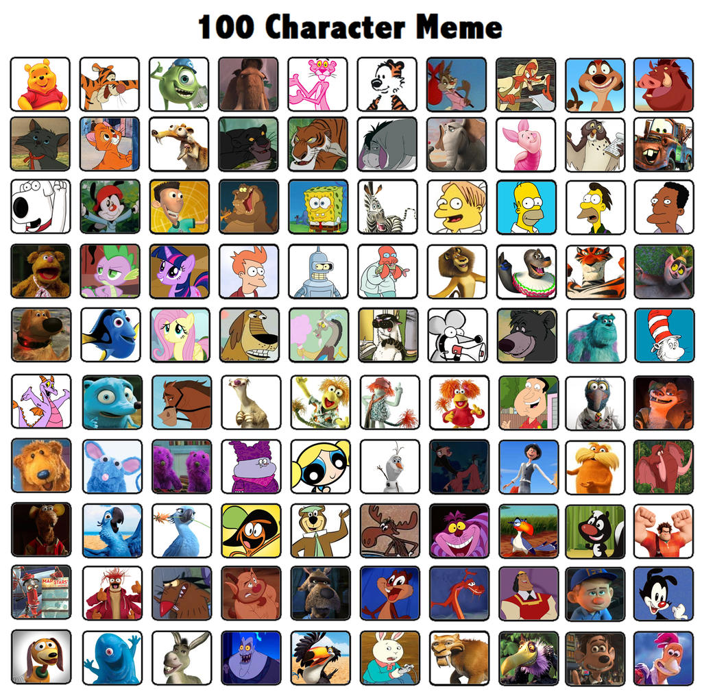 100 Favorite Characters of Mine by Michaelsar on DeviantArt