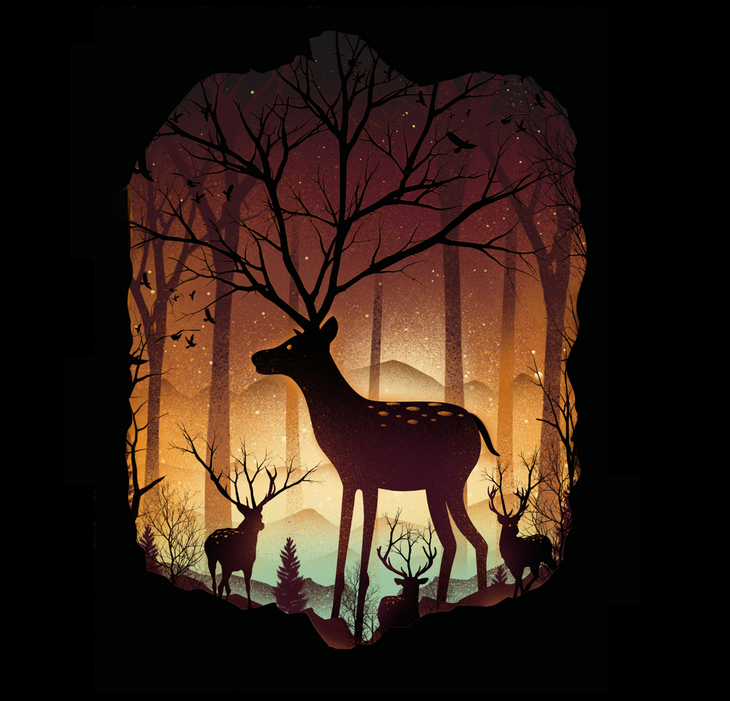 Le clan Yaddre In_the_deer_woods_by_dandingeroz-d8sczic